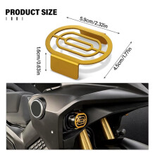 Motorcycle Fog Light Cover Fog Lamp Guard Fog Light Protector Decoration Cover for VOGE SR450X SR 450X 2026- Gold