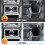 Front Center Console Cup Holder+Rear Side Door Cup Holder Insert for  4Runner 2025 2026 Center Console Organizer 4