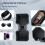 Front Center Console Cup Holder+Rear Side Door Cup Holder Insert for  4Runner 2025 2026 Center Console Organizer 6