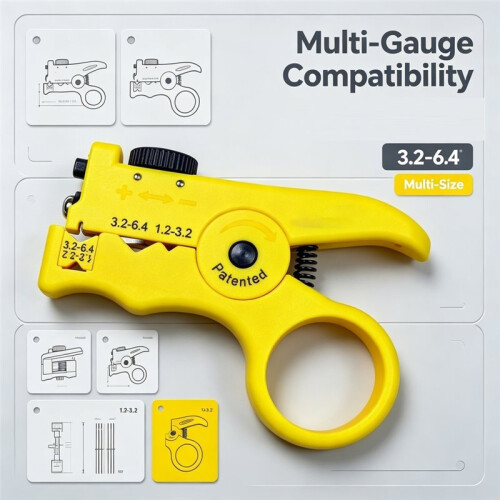 Adjustable Fiber Optic Cable Slitter and  Tool for Jacket Stripping,Buffer Tube Cutting,Telecom Network Installation 1