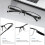 Reading Glasses Men  Light Blocking Readers Spring Hinge Computer Anti Eyestrain Eyeglasses 2.0 Reading Glasses Mens 3