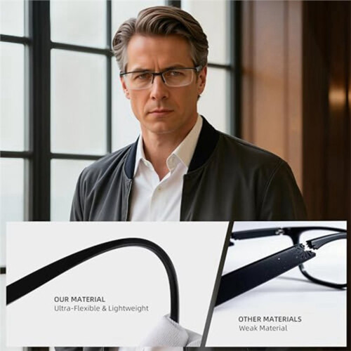 Reading Glasses Men  Light Blocking Readers Spring Hinge Computer Anti Eyestrain Eyeglasses 2.0 Reading Glasses Mens 1