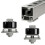 2 Pack Heavy Duty Roller Stop for 1-5/8" Wide Support Channel - Wheel Positioner Stopper for Carts 2