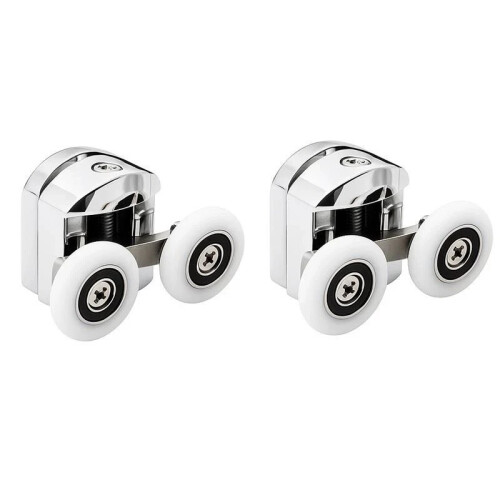 8 Twin Shower Screen Door ROLLERS Runners Wheels 2