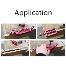 Guida di Foratura Autocentrante per Fori di Giunzione del Legno, Strumento di Posizionamento per Tasselli Metrici B