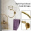 Bathroom Wall Hand Towel Holder with Candle/Aromatherapy Holder, Multi-Functional Wall Hooks, Candle Holders 1