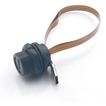 Waterproof Type C Female to Male PFC Flat Cable 3.1 Speed Threaded-Type Type-C 3.1 10GB 3A 20V 20cm
