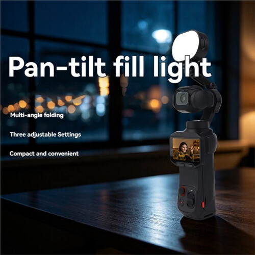 For   Pro Fill Light Adjustable Brightness LED Light Quick-Release Gimbal Selfie Light 2