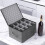 2 Pack Wine Glass Storage Box with Dividers,Stemware Storage Cases with Sturdy Handle and Hard Shell for Glassware 4