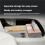 Silicone Lower Center Console Storage Box (Multi-Compartment Organizer Tray) for Li Auto L6 Ultra 2026 Interior White 5
