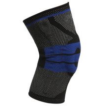 (Black,L)Rodilleras de moda de 1 pieza con resortes de silicona deportivas protector de rodilla de moda