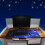 (Blue,M)Galaxy Pattern Antislip Laptop Computer Gaming Large Mouse Pad Keyboard Mat 5
