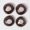 Homescapes Coconut Shell Bowls Set of 4 Coconut & Capiz Shell 6