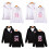 (V Black,M)Abrigo Sudadera con Capucha Manga Larga Estampado Bts Moda Regalos Ropa 4