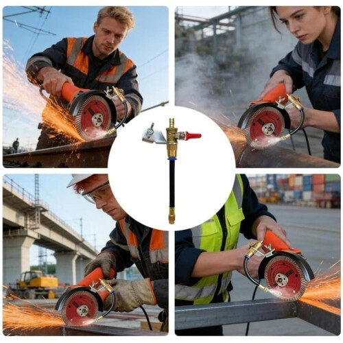 Angle Grinder Misting Water Sprayer-Accessory, for Cutting Tile, Concrete, Marble & Stone