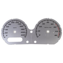 Motorcycle Speed Dial Instrument Panel Speedometer /H Gauge Face Sticker for Glide Glide 14-18 Silver