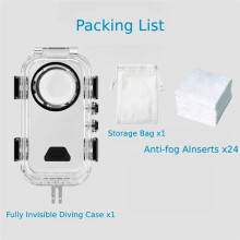 60M Waterproof Dive Housing Case with Magnetic Quick-Releases for X6 Camera Underwater Photography Accessories