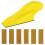 Mini Sander Kit, Yellow, 60-Piece Sanding Discs, 6 Grits, PU Foam Handle, Detail Sanding Tool 1