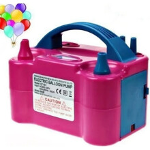 600W Electric Balloon Inflator Pump, Portable with 2 Nozzles, for Party Decor