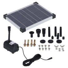 17V 10W Solar Water Pump, DC Powered Fountain for Fish Pond, Aquarium, No PlugIn