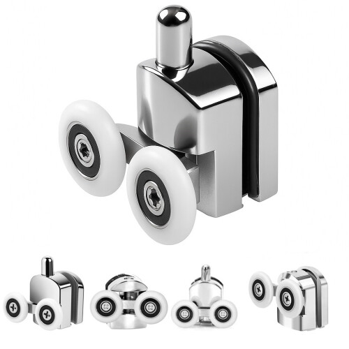 4 X Twin Shower Screen Door Rollers Runners Wheels 1