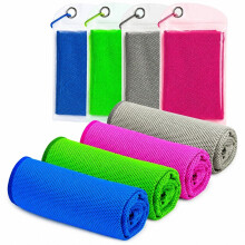 Microfiber Cooling Towels 100x30cm, Quick Dry, for Fitness, Sports, Yoga, Gym, Set of 4
