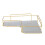 Acrylic Corner Bathroom Organizer, Wall Mounted Storage Rack, Large Capacity, Single Layer 2