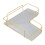 Acrylic Corner Bathroom Organizer, Wall Mounted Storage Rack, Large Capacity, Single Layer 3