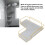 Acrylic Corner Bathroom Organizer, Wall Mounted Storage Rack, Large Capacity, Single Layer 6