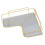Acrylic Corner Bathroom Organizer, Wall Mounted Storage Rack, Large Capacity, Single Layer 7