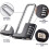 Stainless Steel Combination Padlock, Black, 4-Digit Code, Long Shackle, Gym Locker Lock 3