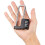 Stainless Steel Combination Padlock, Black, 4-Digit Code, Long Shackle, Gym Locker Lock 4