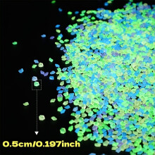 997pcs Glow-In-Dark Outdoor/Luminous Pebbles, Suitable for Aquariums, Gardens, Paths, Fish Tank Decoration - Active
