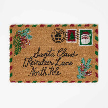 Christmas Letter to Santa Doormat Coir, 40 x 60 cm
