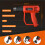 Heißluftpistole 2000W, 300-600 C variable Temperaturregelung, 4 Düsen, rot 3