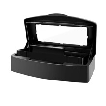 Nails Tool Sterilizer Box Plastic Disinfectant Container Disinfectant Tray for Nails Tools, Tweezers, Hair Salon Black