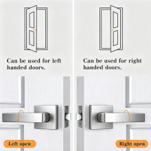 Heavy Duty Door Lever Door Lock Square Door Handle Privacy Door Levers, for Bed and Bath Room Keyless Interior Handles