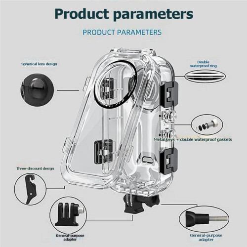 For  X6 Waterproof Invisible Protective Case  to 60m Underwater Action Camera Protector Diving Housing Shell