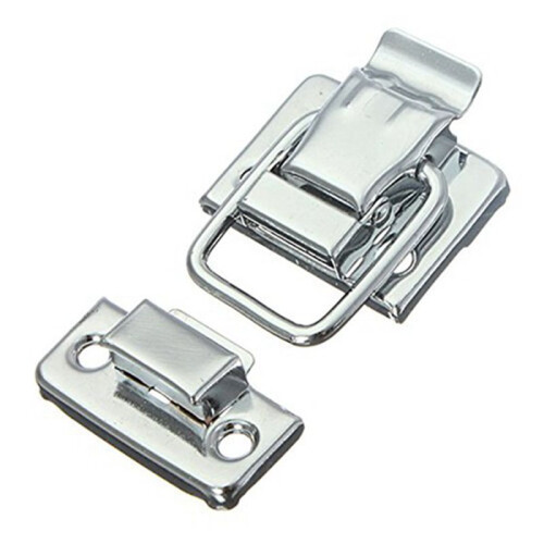 6X Metal Snap Finish Suitcase Suitcase Lock 30X43mm Silver
