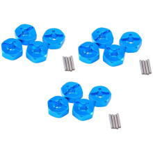 12Pcs Hexagonal Combiner Wheel Rim Hex 7mm Upgrade 12mm Metal Adapter for 1/18 A949 A959 A969 A979 1/10 Tires