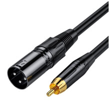 3 Meter Langes RCA-auf-XLR-Kabel (RCA auf XLR Stecker) für Verstärker-Mischstecker