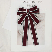 (Style 5)Adult Womens Tie Pin With Red White Blue Design For Uniforms Corporate