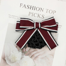 (Style 7)Adult Womens Tie Pin With Red White Blue Design For Uniforms Corporate