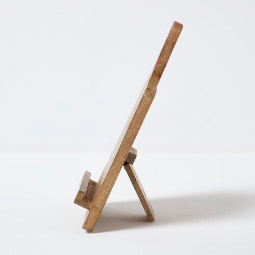 Homescapes Handcrafted Solid Timber Recipe Book &Tablet Stand 1