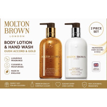 Molton Brown Oudh Accord Gold Hand Wash & Body Lotion Set 300ml