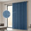 Imperial Rooms (Linen Ringtop - Blue) 66x84 Dual Panel Curtains with Free Tiebacks | Premium Quality Drapes 1