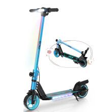 RCB KIDS R12 Trottinette Électrique pour Enfant Bleu, Pliable, 15km/h, 10km d'Autonomie, 6.5 pouces