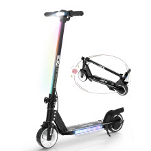 RCB KIDS R12 Trottinette Électrique pour Enfant, Noir, Pliable, 15km/h, 10km d'Autonomie, 6-12 ans