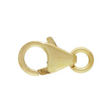 (10mm | Trigger Clasp | Jump Ring) 14ct Gold Filled Oval Lobster Trigger Clasp 8mm 10mm Carabiner Catch with Ring