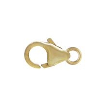 (8mm | Trigger Clasp | Jump Ring) 14ct Gold Filled Oval Lobster Trigger Clasp 8mm 10mm Carabiner Catch with Ring